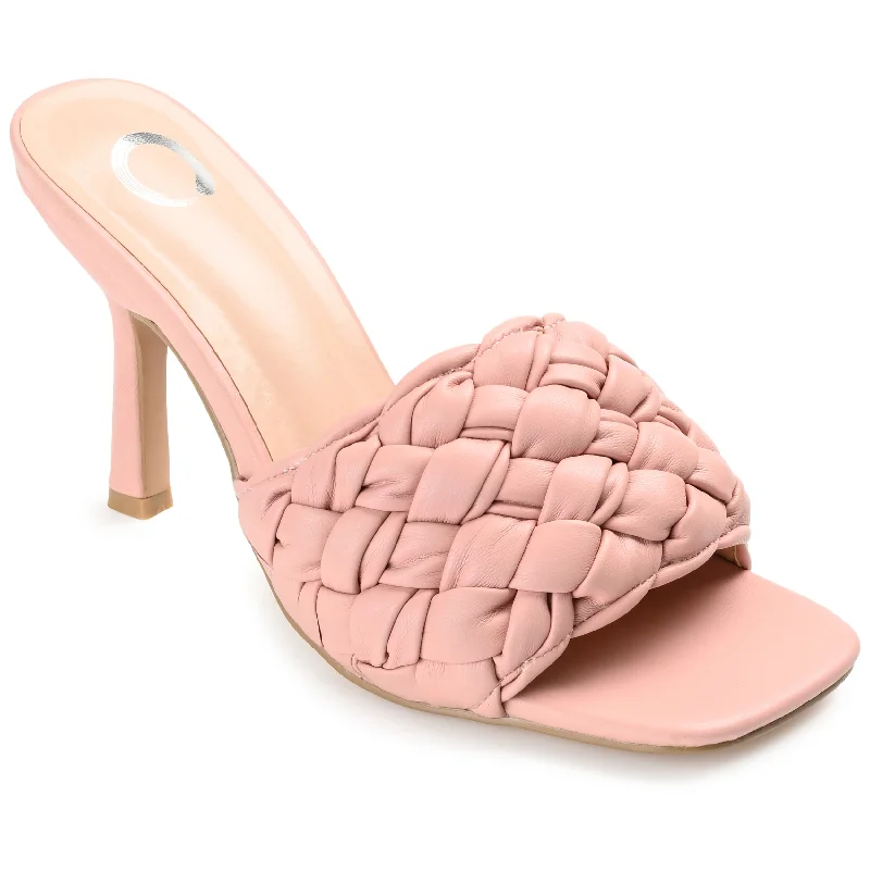 Women's prom stiletto heel pumps in a shimmery fabricJournee Collection Women's Raquelah Pump Women's prom stiletto heel pumps in a shimmery fabricJournee Collection Women's Raquelah Pump