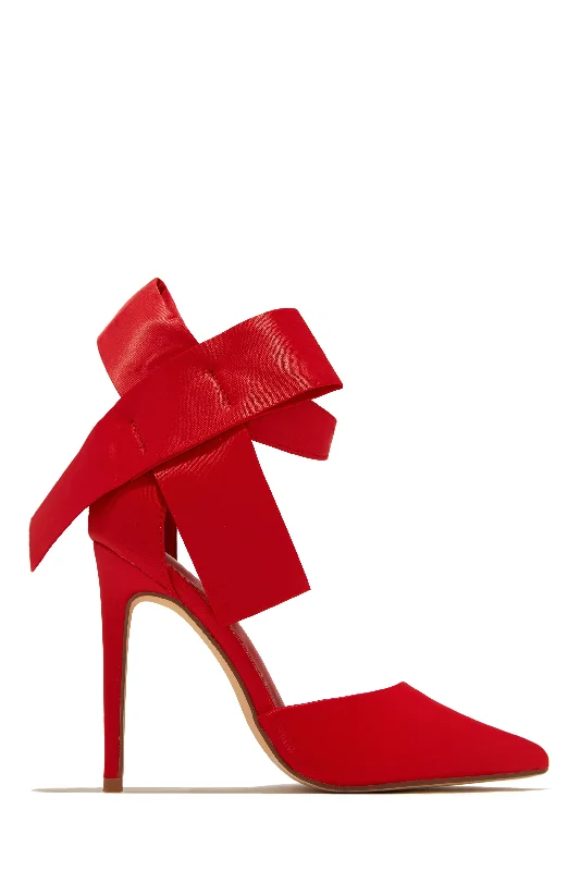 Women's lavender stiletto heel pumps for a delicate styleSlay The Season High Heel Pumps - Red Women's lavender stiletto heel pumps for a delicate styleSlay The Season High Heel Pumps - Red