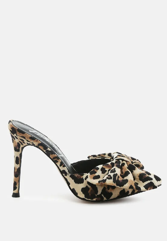 Women's lavender stiletto heel pumps for a delicate stylejoelle high heel bow tie leopard print mules Women's lavender stiletto heel pumps for a delicate stylejoelle high heel bow tie leopard print mules
