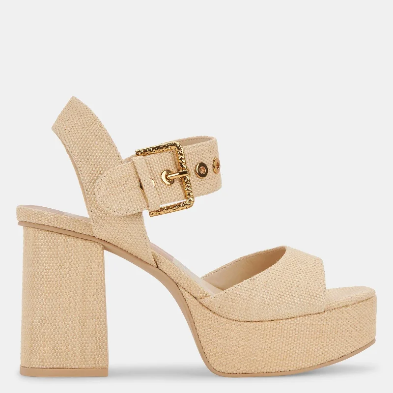 Women's genuine leather stiletto heel pumps with a soft finishBobby Heels Natural Raffia Women's genuine leather stiletto heel pumps with a soft finishBobby Heels Natural Raffia
