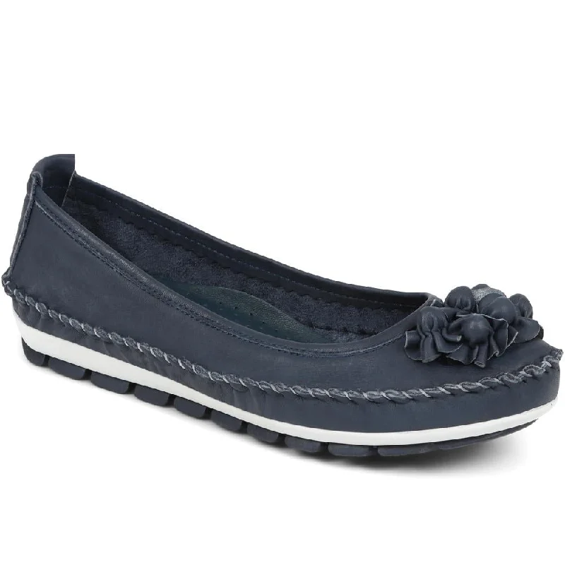 Women's snakeskin - embossed stiletto heel pumps for a bold statementFloral Leather Ballet Pumps - SIMIN39007 / 324 765 Women's snakeskin - embossed stiletto heel pumps for a bold statementFloral Leather Ballet Pumps - SIMIN39007 / 324 765