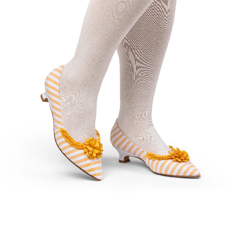 Women's royal blue stiletto heel pumps for a formal eventJosephine 18th Century Pumps (Yolk Yellow/White) Women's royal blue stiletto heel pumps for a formal eventJosephine 18th Century Pumps (Yolk Yellow/White)