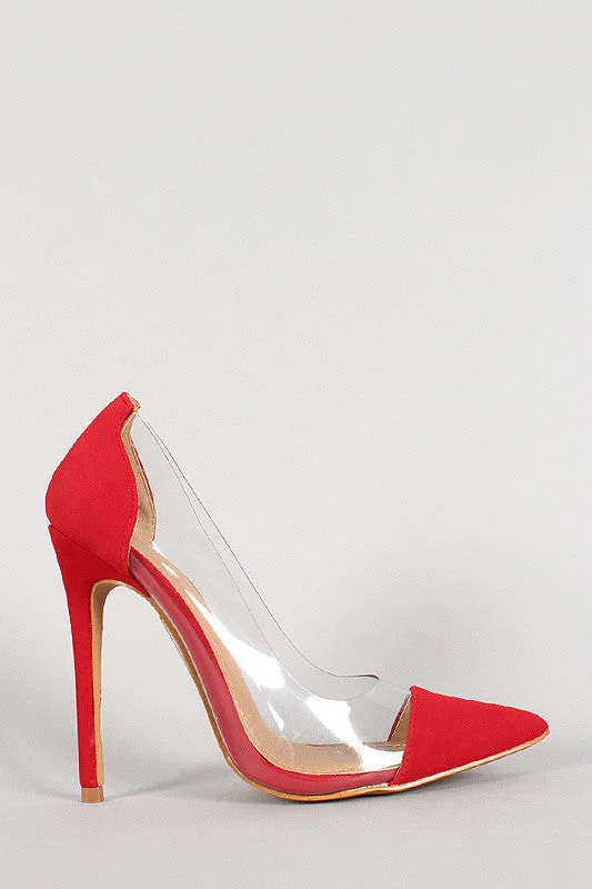 Women's satin - lined stiletto heel pumps for extra comfortShoe Republic Lucite Pointy Toe Stiletto Pump Women's satin - lined stiletto heel pumps for extra comfortShoe Republic Lucite Pointy Toe Stiletto Pump