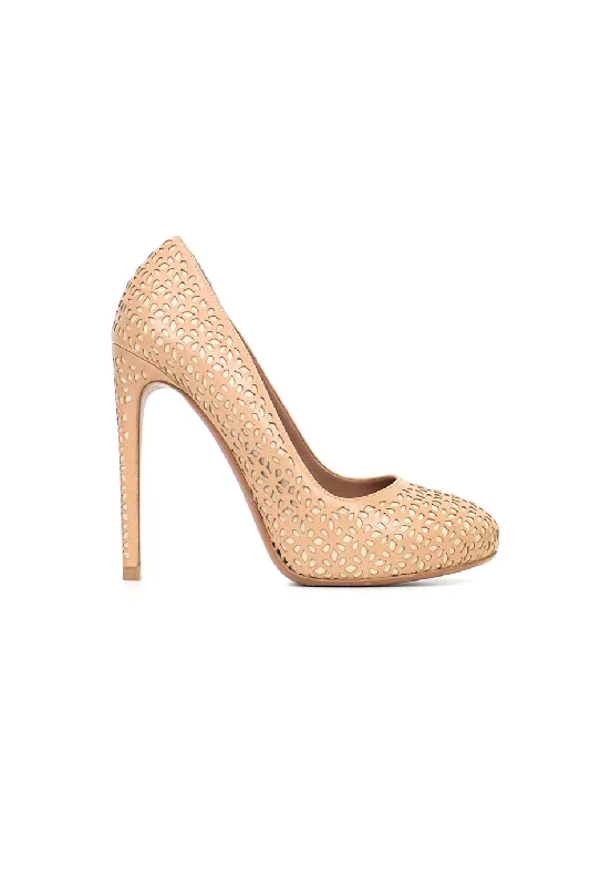 Women's royal blue stiletto heel pumps for a formal event[WS1319] Alaïa | High Heel Pump