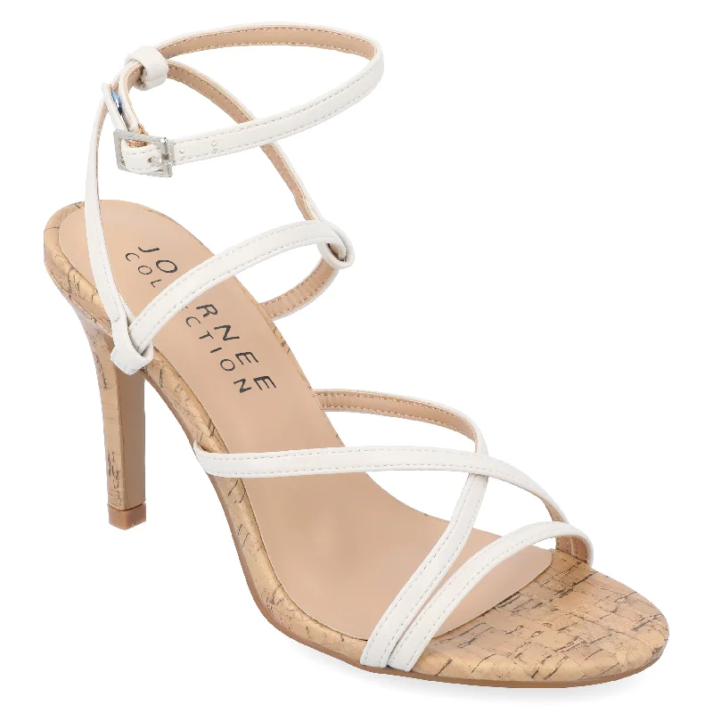 Women's strappy open - toe stiletto heel pumps with rhinestonesJournee Collection Women's Fylissa Pumps Women's strappy open - toe stiletto heel pumps with rhinestonesJournee Collection Women's Fylissa Pumps