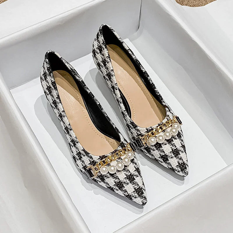 Women's wide - width stiletto heel pumps for a comfortable fitWomen Fashion Pointed Toe Dress Pumps