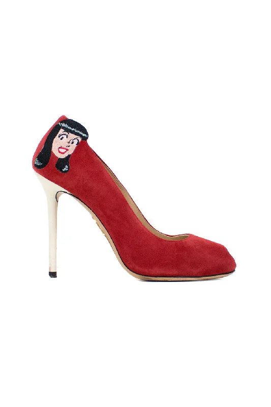 Women's platform stiletto heel pumps with a chunky sole[WS1373] Charlotte Olympia | High Heel Pump