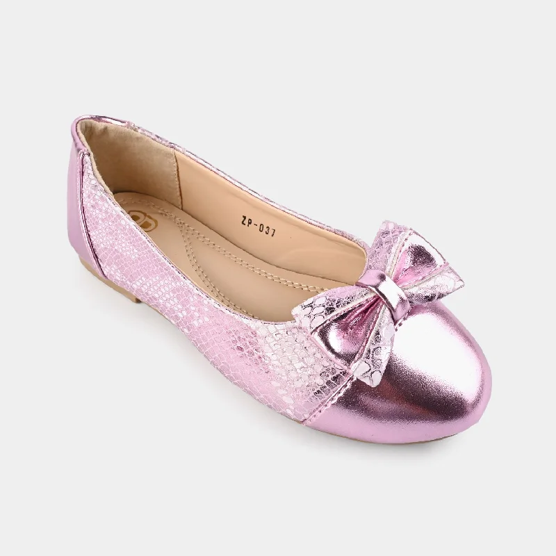 Women's lavender stiletto heel pumps for a delicate styleGirls Pumps ZP-037-Pink