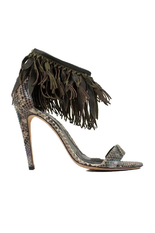 Women's party stiletto heel pumps with a glittery finish[WS2196] Sergio Rossi | High heel sandals