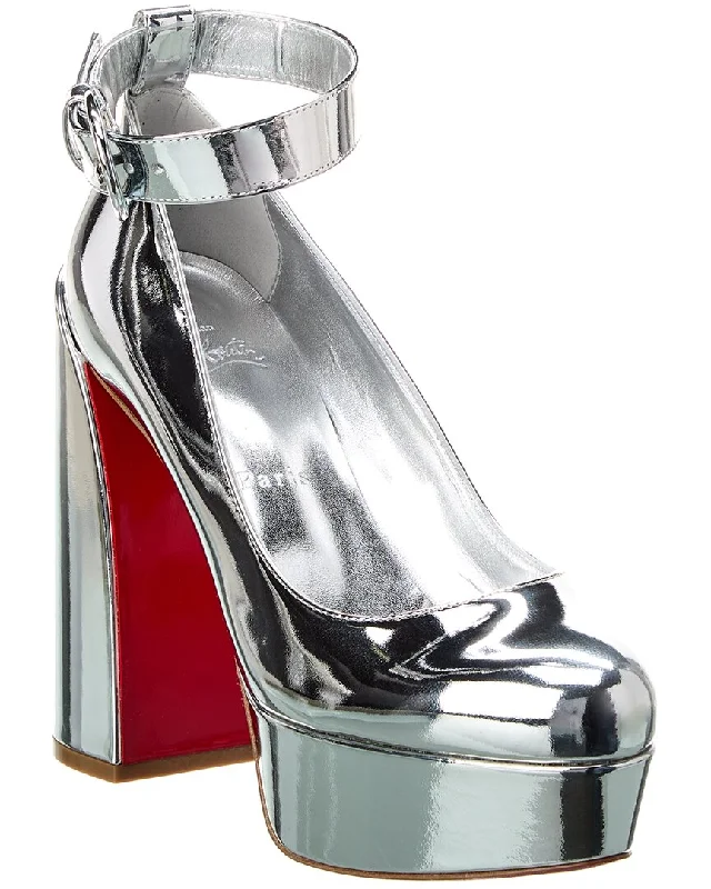 Women's peach stiletto heel pumps for a soft and feminine appealChristian Louboutin Movida Sabina 130 Patent Platform Pump Women's peach stiletto heel pumps for a soft and feminine appealChristian Louboutin Movida Sabina 130 Patent Platform Pump