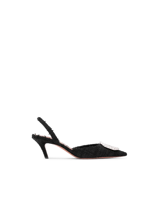 Women's breathable stiletto heel pumps for warm weatherCamelia Sling 60mm Slanted Heels Women's breathable stiletto heel pumps for warm weatherCamelia Sling 60mm Slanted Heels