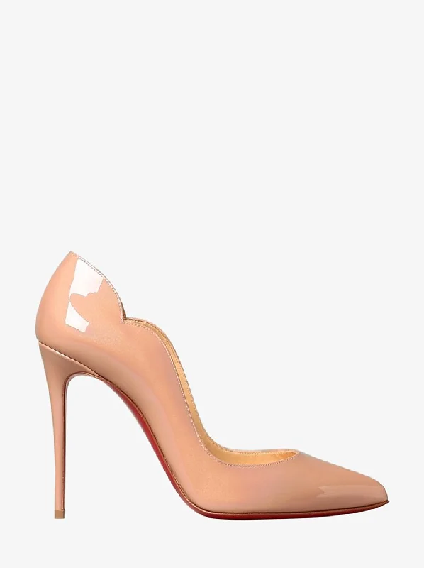 Women's bronze stiletto heel pumps for a warm and metallic lookHot chick 100 mm heel patent calfskin pumps Women's bronze stiletto heel pumps for a warm and metallic lookHot chick 100 mm heel patent calfskin pumps