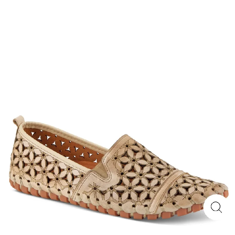 Child - Friendly Women's Loafers in Purple for Moms on the GoFlowerflow - Beige