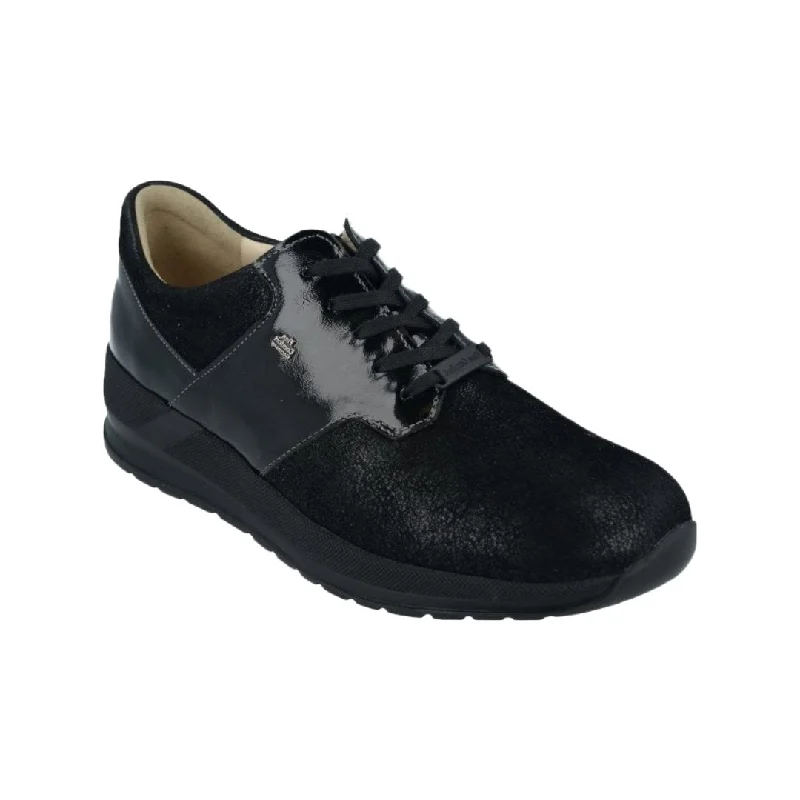 Women's Rhinestone - Embellished Oxfords in Silver for a Sparkly Party LookFinn Comfort Women's Caino - Black Stretch/Patent Leather Women's Rhinestone - Embellished Oxfords in Silver for a Sparkly Party LookFinn Comfort Women's Caino - Black Stretch/Patent Leather