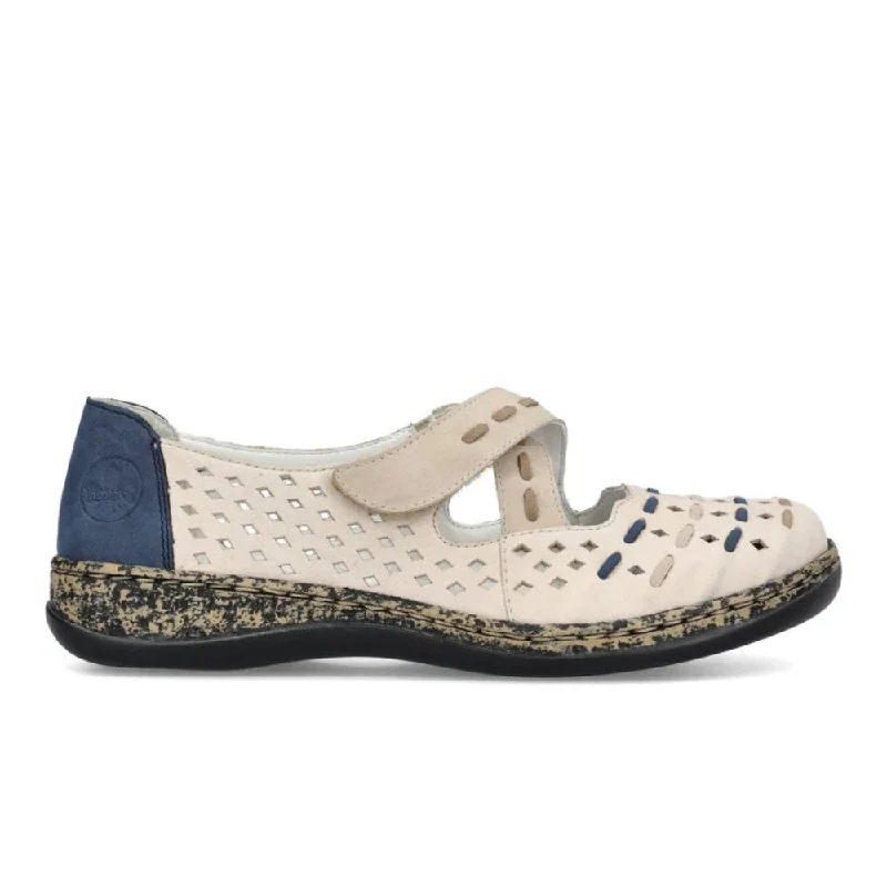 Women's Cashmere - Lined Loafers in Burgundy for Warmth in WinterRieker Women's Daisy 46378-90 - Chalk/Ginger/Jeans Women's Cashmere - Lined Loafers in Burgundy for Warmth in WinterRieker Women's Daisy 46378-90 - Chalk/Ginger/Jeans