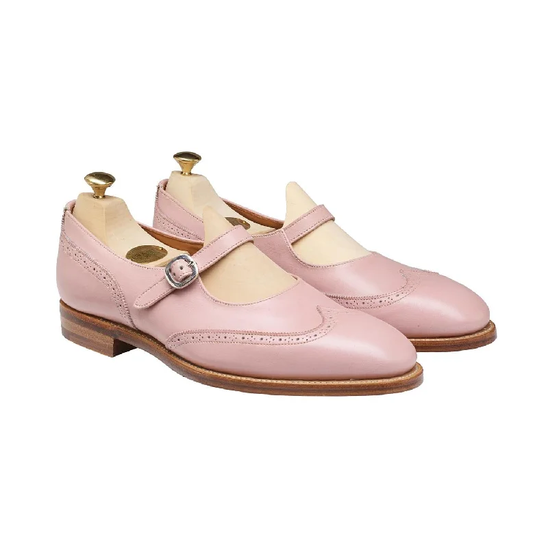 Women's Premium Leather Tassel Loafers in Dark Brown for a Classic Office LookMary Pink Blush Calf Women's Premium Leather Tassel Loafers in Dark Brown for a Classic Office LookMary Pink Blush Calf