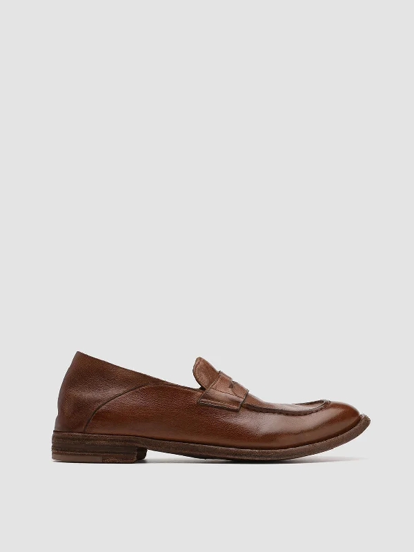 Lightweight Women's Mesh - Paneled Loafers in White for BreathabilityLEXIKON 516 - Brown Leather Loafers Lightweight Women's Mesh - Paneled Loafers in White for BreathabilityLEXIKON 516 - Brown Leather Loafers