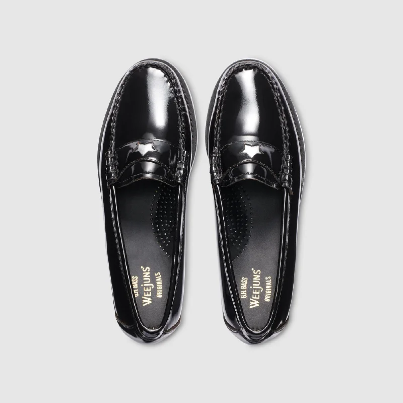 Slip - Resistant Women's Rubber - Sole Loafers in Navy for Wet ConditionsWOMENS WHITNEY EMOJI WEEJUNS LOAFER Slip - Resistant Women's Rubber - Sole Loafers in Navy for Wet ConditionsWOMENS WHITNEY EMOJI WEEJUNS LOAFER