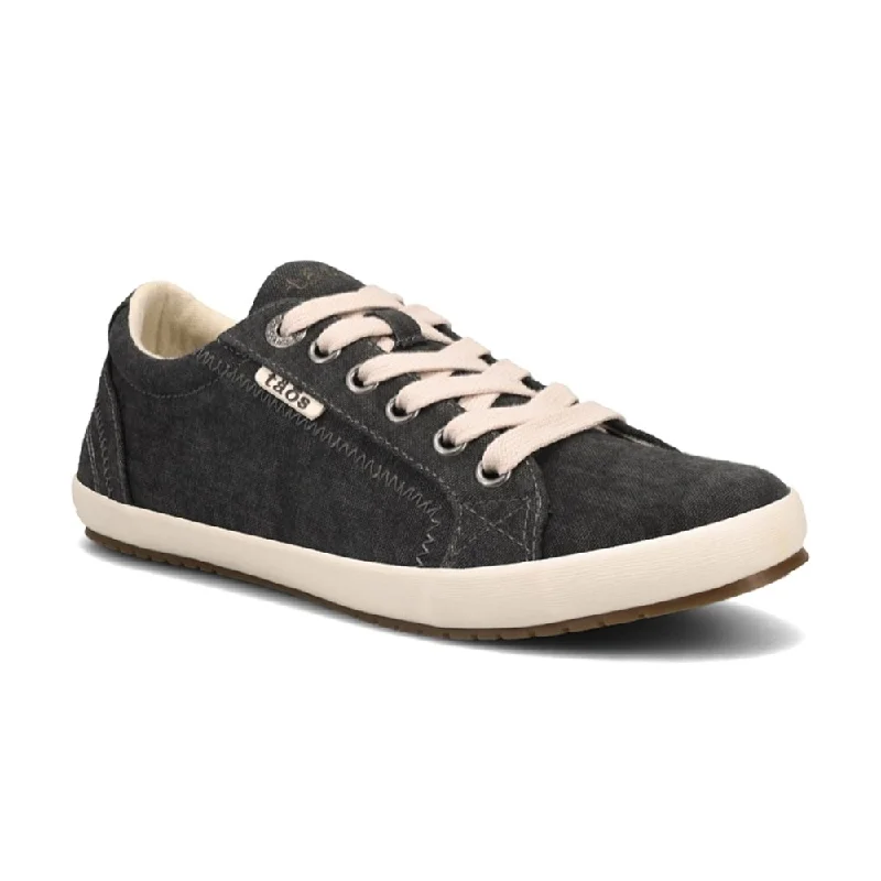 Sustainable Recycled Material Women's Oxfords in Gray for Eco - Conscious ShoppersTaos Women's Star - Charcoal Wash Canvas Sustainable Recycled Material Women's Oxfords in Gray for Eco - Conscious ShoppersTaos Women's Star - Charcoal Wash Canvas