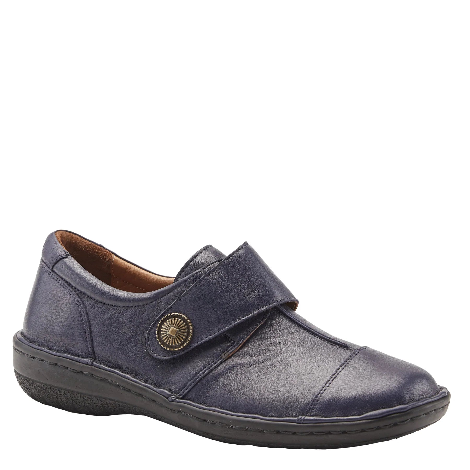 Women's Metallic Foil - Finish Loafers in Gold for a Glamorous Night OutKaminia - Navy Women's Metallic Foil - Finish Loafers in Gold for a Glamorous Night OutKaminia - Navy
