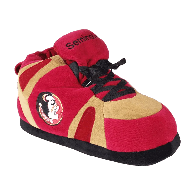 Plus Size Women's Open - Toe Slippers with a Velcro Strap in Black for Easy AdjustmentFlorida State Seminoles Plus Size Women's Open - Toe Slippers with a Velcro Strap in Black for Easy AdjustmentFlorida State Seminoles