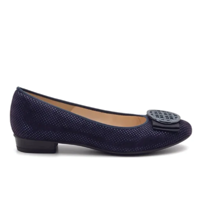 Women's Embroidered Floral Pattern Loafers in Beige for a Spring - Inspired OutfitAra Women's Bambi - Dark Blue Pin Dot Women's Embroidered Floral Pattern Loafers in Beige for a Spring - Inspired OutfitAra Women's Bambi - Dark Blue Pin Dot