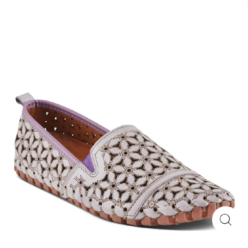 Women's Geometric - Patterned Loafers in Multicolor for a Fashion - Forward LookFlowerflow - Lavender