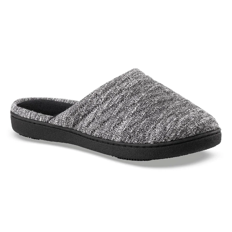 Women's Slippers with a Quilted Pattern in Gray for Added StyleWomen's Space Dye Andrea Clog Slippers Women's Slippers with a Quilted Pattern in Gray for Added StyleWomen's Space Dye Andrea Clog Slippers