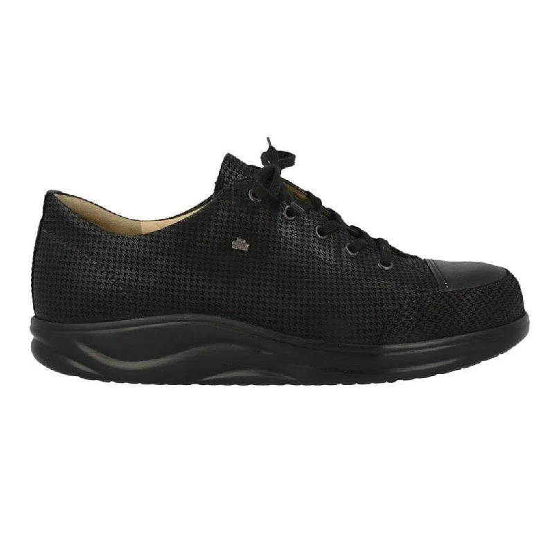 Adjustable Lace - Up Women's Oxfords in Tan for a Customized FitFinn Comfort Women's Ikebukuro Black Print Leather Adjustable Lace - Up Women's Oxfords in Tan for a Customized FitFinn Comfort Women's Ikebukuro Black Print Leather