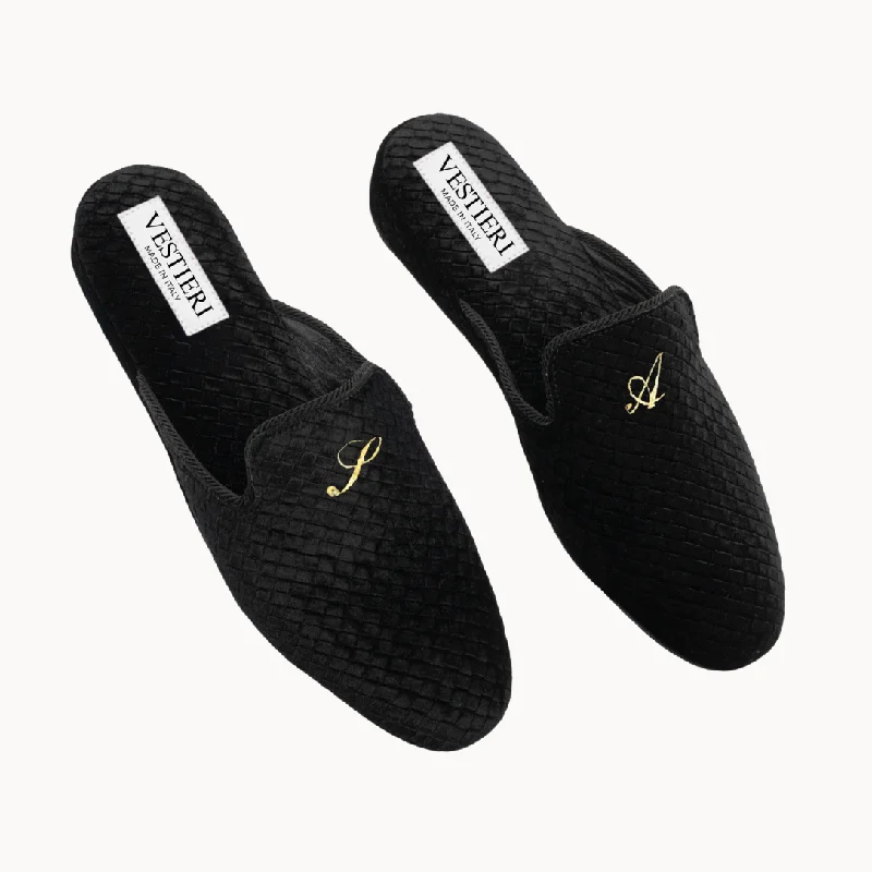 Anti - Bacterial Women's Slippers with a Breathable Mesh Lining in White for HygieneCorsini Black Slippers Anti - Bacterial Women's Slippers with a Breathable Mesh Lining in White for HygieneCorsini Black Slippers