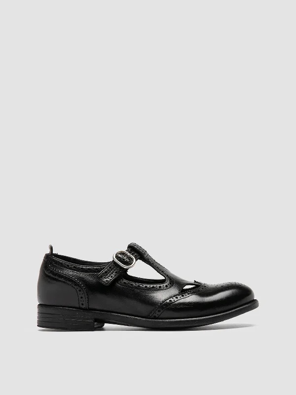 Orthopedic Women's Loafers with Arch Support in Brown for Foot HealthCALIXTE 066 - Black Leather Maryjane Loafers Orthopedic Women's Loafers with Arch Support in Brown for Foot HealthCALIXTE 066 - Black Leather Maryjane Loafers