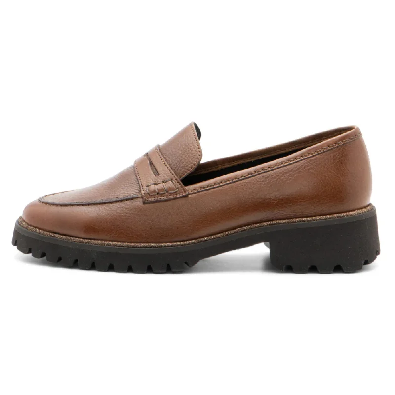 Plus Size Women's Wide - Fit Penny Loafers in Black for All - Day ComfortAra Karina Brown Leather Chunky Sole Loafer (Women's) Plus Size Women's Wide - Fit Penny Loafers in Black for All - Day ComfortAra Karina Brown Leather Chunky Sole Loafer (Women's)