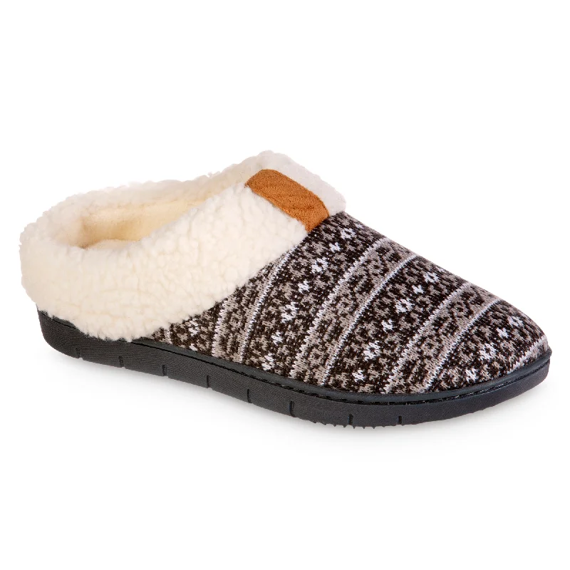 Women's Gel - Cushioned Slippers with a Soft Sole in Blue for All - Day ComfortWomen's Fairisle Knit Braelyn Clog Slippers Women's Gel - Cushioned Slippers with a Soft Sole in Blue for All - Day ComfortWomen's Fairisle Knit Braelyn Clog Slippers