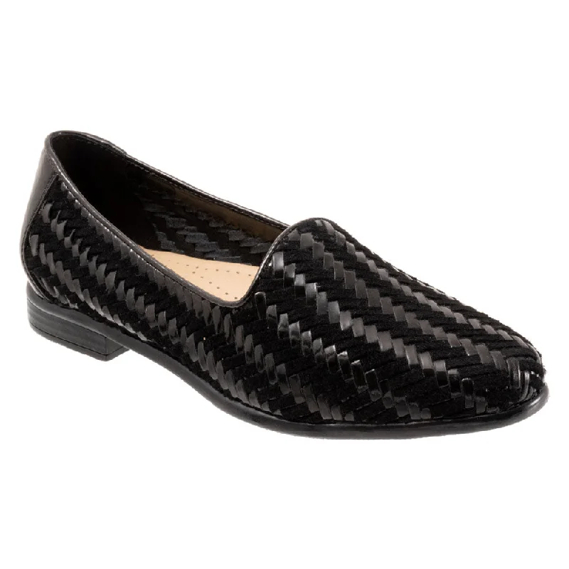 Women's Geometric - Patterned Loafers in Multicolor for a Fashion - Forward LookTrotters Liz III Slip-On Black/Black Patent (Women's) Women's Geometric - Patterned Loafers in Multicolor for a Fashion - Forward LookTrotters Liz III Slip-On Black/Black Patent (Women's)