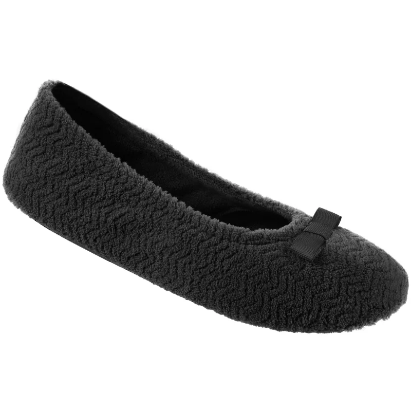 Aromatherapy Women's Slippers Infused with Lavender in Beige for RelaxationWomens Chevron Microterry Ballerina With Suede Sole Aromatherapy Women's Slippers Infused with Lavender in Beige for RelaxationWomens Chevron Microterry Ballerina With Suede Sole