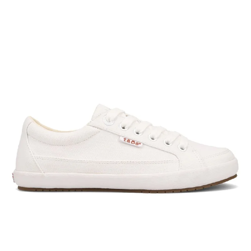 Lightweight Mesh - Paneled Women's Oxfords in White for BreathabilityTaos Women's Moc Star 2 - White Canvas Lightweight Mesh - Paneled Women's Oxfords in White for BreathabilityTaos Women's Moc Star 2 - White Canvas