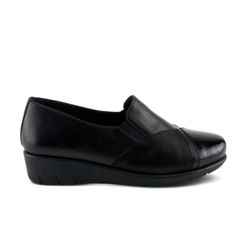 Waterproof Women's Loafers in Black for Rainy DaysSpring Step Women's Evzen - Black Multi