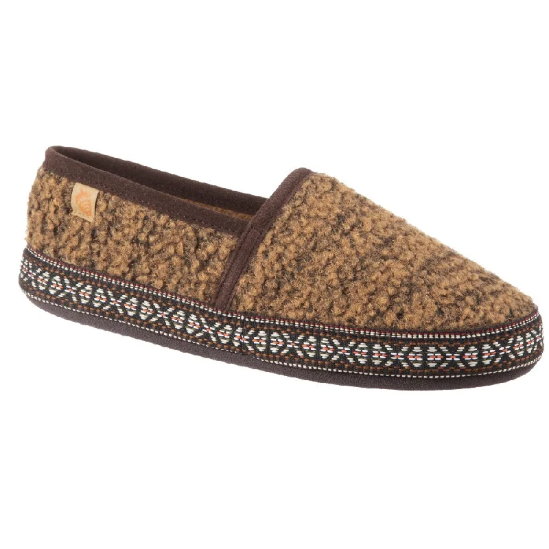 Vegan Leather Women's Slippers with a Padded Insole in Tan for a Cruelty - Free OptionWomen’s Woven Trim Moccasins Vegan Leather Women's Slippers with a Padded Insole in Tan for a Cruelty - Free OptionWomen’s Woven Trim Moccasins