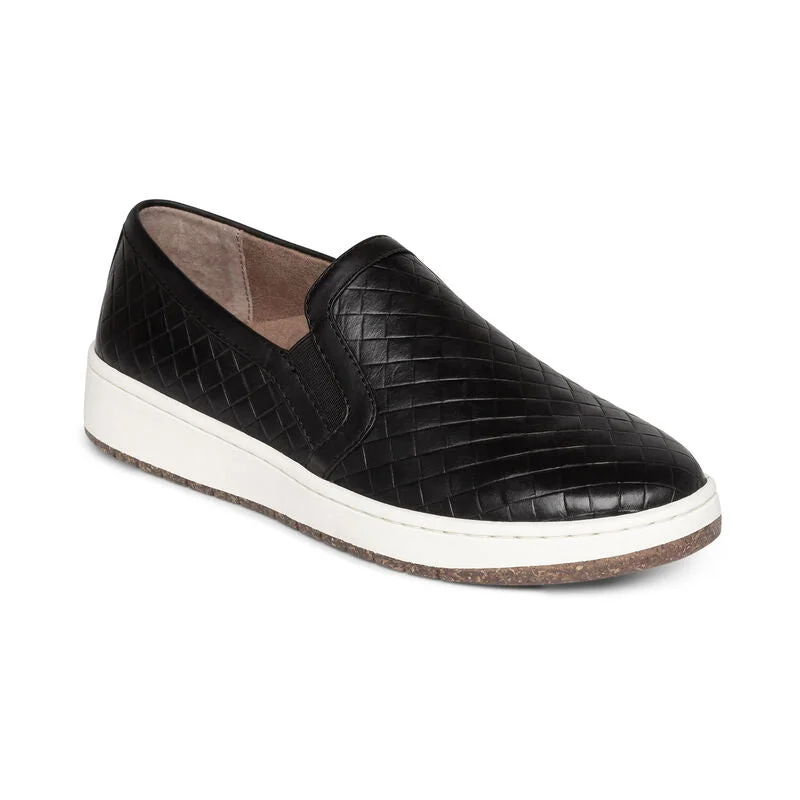 Slip - Resistant Women's Rubber - Sole Loafers in Navy for Wet ConditionsAetrex Kenzie Slip On Slip - Resistant Women's Rubber - Sole Loafers in Navy for Wet ConditionsAetrex Kenzie Slip On