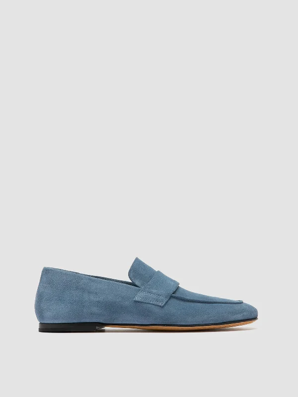 Elastic - Back Women's Loafers in Teal for Easy On - and - OffBLAIR 001 - Blue Suede Loafers Elastic - Back Women's Loafers in Teal for Easy On - and - OffBLAIR 001 - Blue Suede Loafers