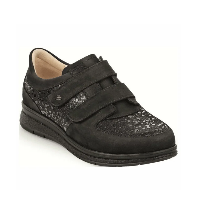 Women's Premium Full - Grain Leather Oxfords in Dark Brown for a Classic Office LookFinn Comfort Women's Reims - Black Buggy/Estelar Women's Premium Full - Grain Leather Oxfords in Dark Brown for a Classic Office LookFinn Comfort Women's Reims - Black Buggy/Estelar