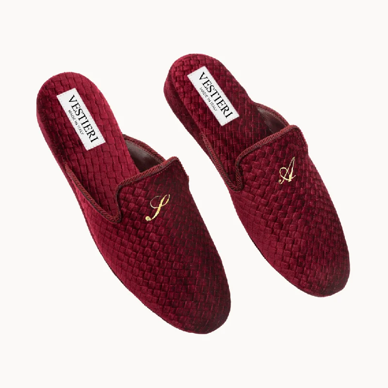 Women's Gel - Cushioned Slippers with a Soft Sole in Blue for All - Day ComfortCorsini Red Slippers Women's Gel - Cushioned Slippers with a Soft Sole in Blue for All - Day ComfortCorsini Red Slippers