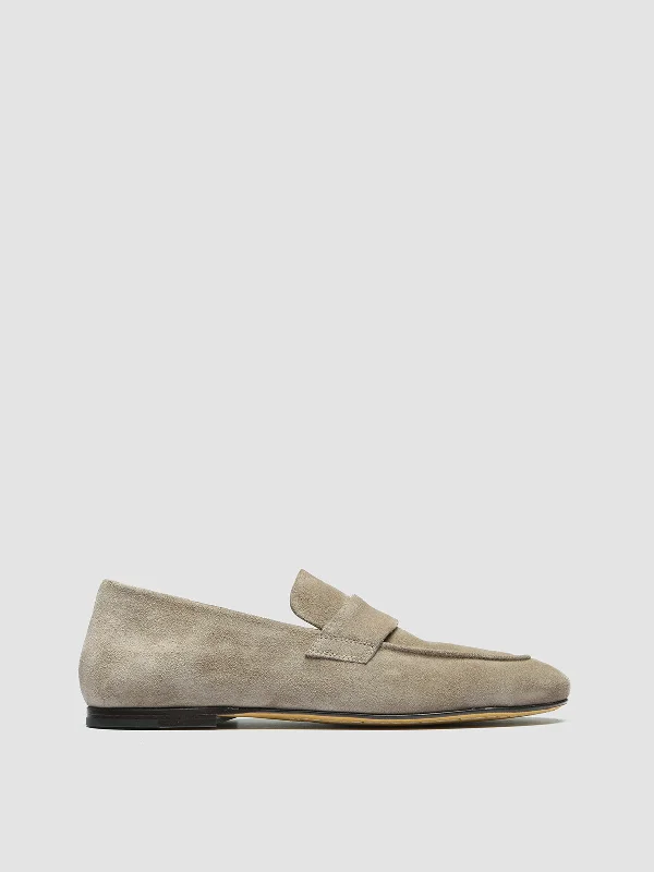 Slip - Resistant Women's Rubber - Sole Loafers in Navy for Wet ConditionsBLAIR 001 - Taupe Suede Loafers Slip - Resistant Women's Rubber - Sole Loafers in Navy for Wet ConditionsBLAIR 001 - Taupe Suede Loafers