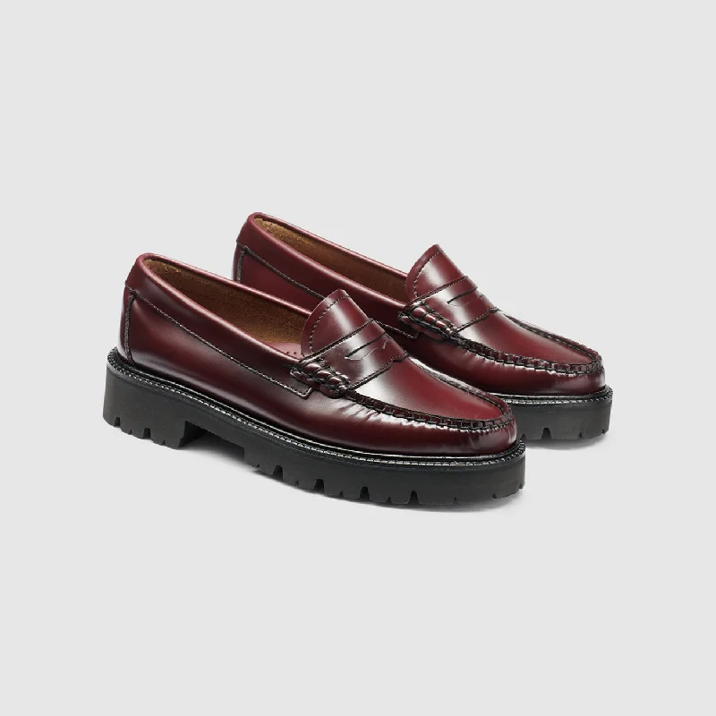 Plus Size Women's Wide - Fit Penny Loafers in Black for All - Day ComfortWOMENS WHITNEY SUPER LUG WEEJUNS LOAFER Plus Size Women's Wide - Fit Penny Loafers in Black for All - Day ComfortWOMENS WHITNEY SUPER LUG WEEJUNS LOAFER