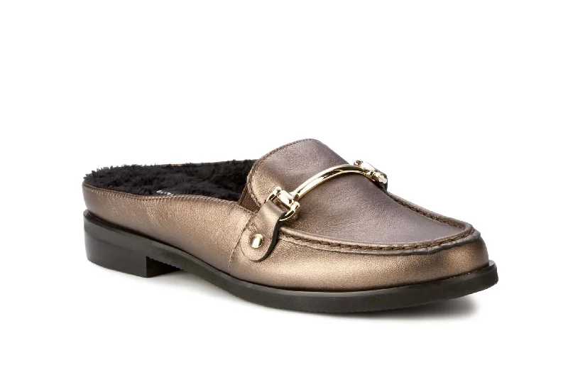 Women's Metallic Foil - Finish Loafers in Gold for a Glamorous Night OutWalking Cradle Walker Bronze Mestico Leather Women's Metallic Foil - Finish Loafers in Gold for a Glamorous Night OutWalking Cradle Walker Bronze Mestico Leather