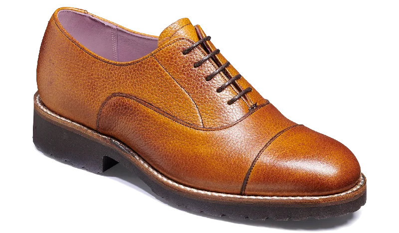 Women's Bow - Adorned Oxfords in Red for a Feminine AppealEva - Cedar Grain