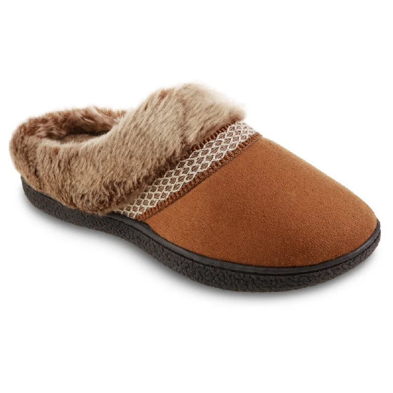 Memory Foam Women's Slippers with a Slip - On Design in Navy for Easy WearWomen's Microsuede Mallory Clog Slippers With Isotoner 360° Surround Comfort™ Memory Foam Women's Slippers with a Slip - On Design in Navy for Easy WearWomen's Microsuede Mallory Clog Slippers With Isotoner 360° Surround Comfort™