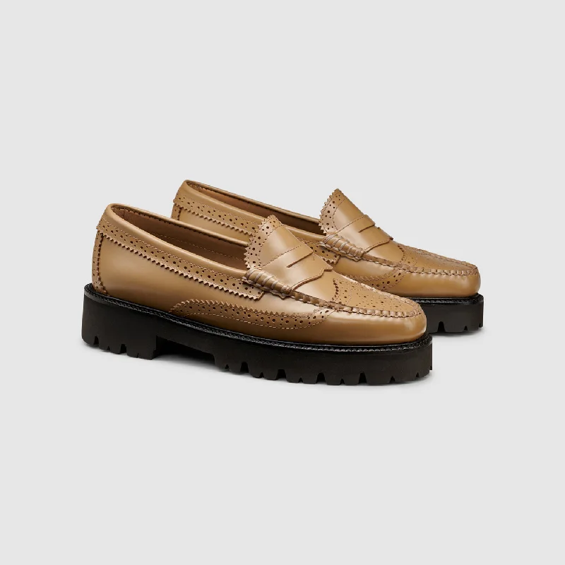 Sustainable Women's Recycled Material Loafers in Gray for Eco - Conscious ShoppersWOMENS WHITNEY BROGUE SUPER LUG WEEJUNS LOAFER Sustainable Women's Recycled Material Loafers in Gray for Eco - Conscious ShoppersWOMENS WHITNEY BROGUE SUPER LUG WEEJUNS LOAFER