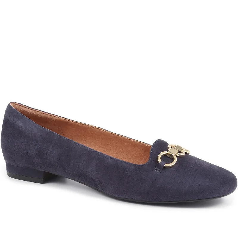 Slip - Resistant Women's Rubber - Sole Loafers in Navy for Wet ConditionsSienne Leather Snaffle Loafers - SIENNE / 323 598 Slip - Resistant Women's Rubber - Sole Loafers in Navy for Wet ConditionsSienne Leather Snaffle Loafers - SIENNE / 323 598