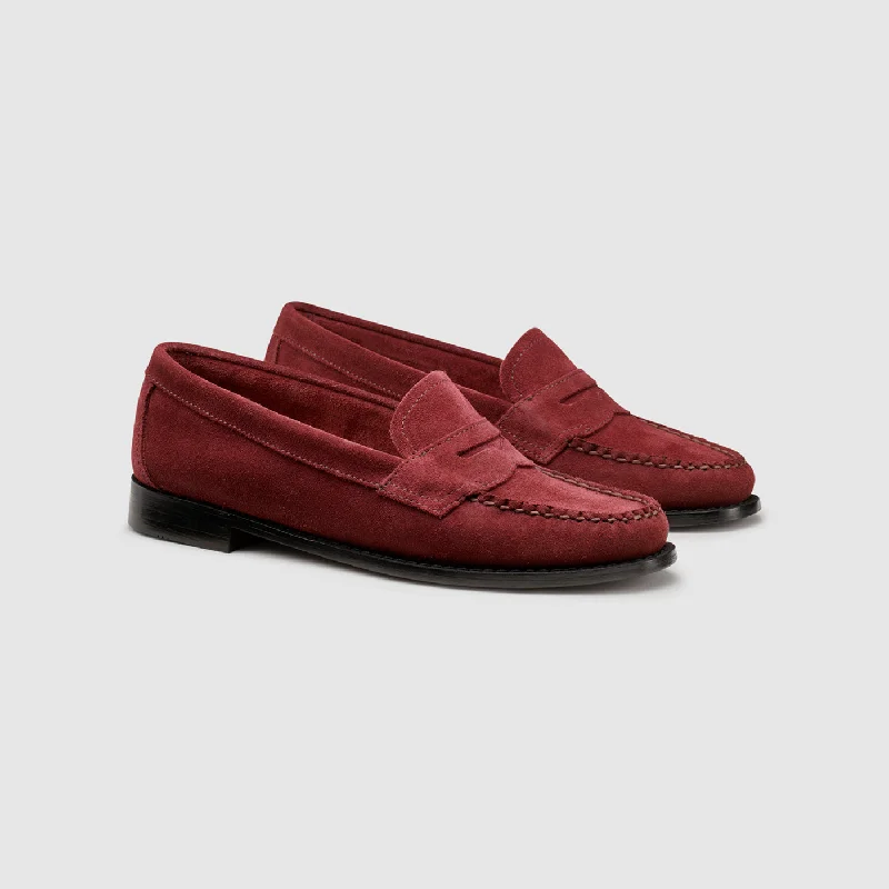 Women's Premium Leather Tassel Loafers in Dark Brown for a Classic Office LookWOMENS SUEDE WILLA FLAT STRAP WEEJUNS LOAFER Women's Premium Leather Tassel Loafers in Dark Brown for a Classic Office LookWOMENS SUEDE WILLA FLAT STRAP WEEJUNS LOAFER